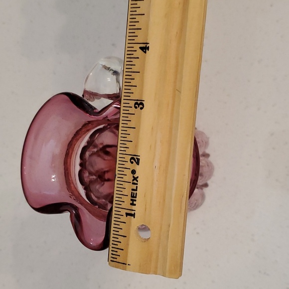 Vintage Cranberry Glass Pitcher - Picture 8 of 9